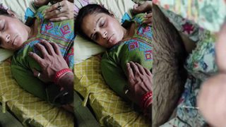 Bengali Son Touching MoM Boobs & Showing Pussy While Sleeping