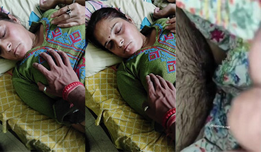 Bengali Son Touching MoM Boobs & Showing Pussy While Sleeping